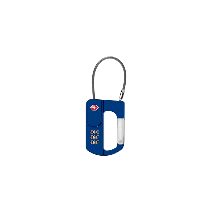 3-Dial Cable Lock – Blue image number 0