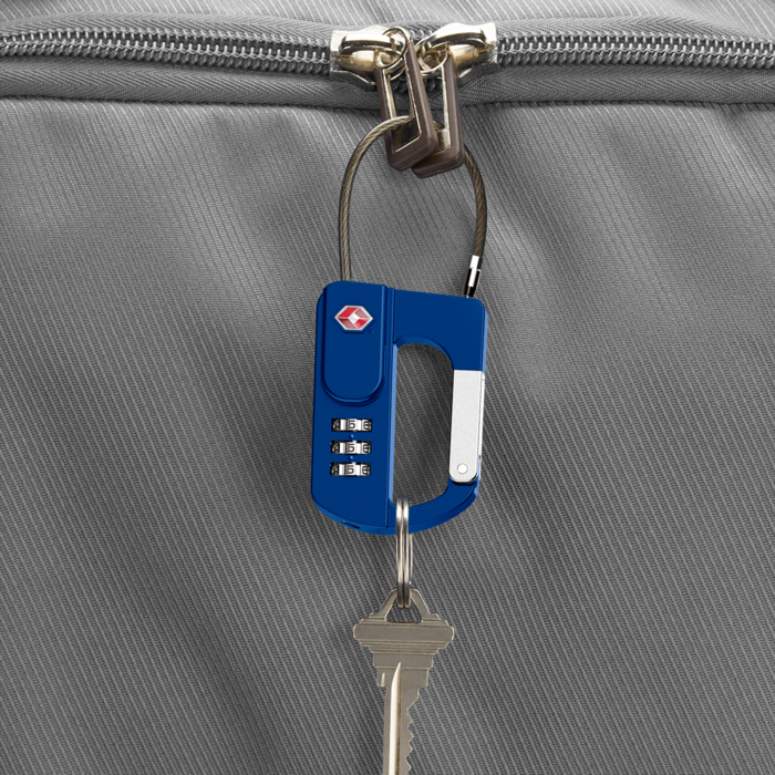 3-Dial Cable Lock – Blue image number 3